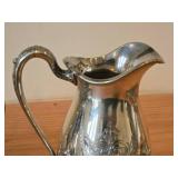 736-grams (total) Silverplated Creamer and Covered Sugar Bowl - Lady Mary by Wilcox Silver Plate Co. N7041