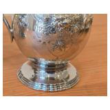 736-grams (total) Silverplated Creamer and Covered Sugar Bowl - Lady Mary by Wilcox Silver Plate Co. N7041
