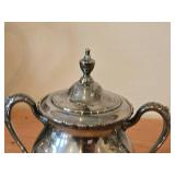 736-grams (total) Silverplated Creamer and Covered Sugar Bowl - Lady Mary by Wilcox Silver Plate Co. N7041