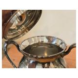 736-grams (total) Silverplated Creamer and Covered Sugar Bowl - Lady Mary by Wilcox Silver Plate Co. N7041