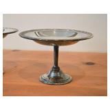 Lot of (2) 744-grams (total) Silverplated Candy Dish - Spring Flower by W.M. Rogers & Son 4 3/4" x 7 1/4"