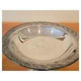 Lot of (2) 744-grams (total) Silverplated Candy Dish - Spring Flower by W.M. Rogers & Son 4 3/4" x 7 1/4"