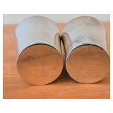 Lot of (2) 197-grams (total) Sterling Silver Mint Julep Cups 3 3/4" x 2 3/4"