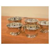 Lot of (5) 407-grams (total) Silverplated Bowls by Poole / Paul Revere style / #528 2" x 3 3/4"