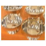 Lot of (5) 407-grams (total) Silverplated Bowls by Poole / Paul Revere style / #528 2" x 3 3/4"