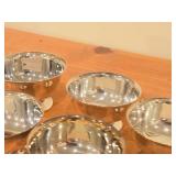 Lot of (5) 407-grams (total) Silverplated Bowls by Poole / Paul Revere style / #528 2" x 3 3/4"