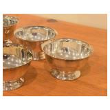 Lot of (5) 407-grams (total) Silverplated Bowls by Poole / Paul Revere style / #528 2" x 3 3/4"