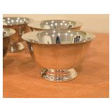Lot of (4) 301-grams (total) Silverplated Bowls / Paul Revere style / 2" x 3 3/4"