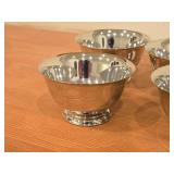 Lot of (4) 301-grams (total) Silverplated Bowls / Paul Revere style / 2" x 3 3/4"