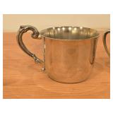 233-grams (total) (1) Empire Classic Sterling Baby Cup, (1) Lunt Sterling Silver Juice/Baby Cup