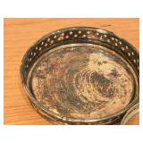 (6) Webster Co. American Art Sterling Silver and Glass Coasters, (1) Silverplated Wine Bottle Coaster