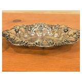 Vintage 151-grams (total) Sterling Silver Nut / Candy Dish and Pierced Footed Bowl