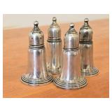 Lot of (2) 3" 245-grams (total) Sterling Silver Weighted Salt & Pepper Shaker Set of 2 by Empire #244