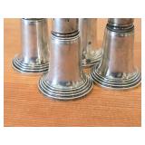 Lot of (2) 3" 245-grams (total) Sterling Silver Weighted Salt & Pepper Shaker Set of 2 by Empire #244