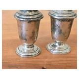 Lot of (1) 4 1/2" 77-grams (total) Sterling Silver Salt and Pepper Shaker Set of 2 by Gorham #758