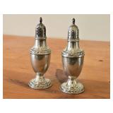 Lot of (1) 5 1/2" 132-grams (total) Sterling Silver Salt and Pepper Shaker | Weighted Reinforced Set of 2 by W.M. Rogers & Son #1920