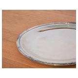 Lot of (2) Vintage 456-grams (total) Silverplated Serving Plates 9" x 6" (oval)