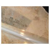 Vintage 2630-grams Silverplated Footed Casserole Dish Holder by Towle / Baroque style / 18" x 12" x 4"