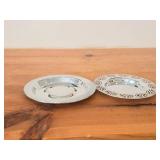 Lot of (2) 6" 180-grams (total) Silverplated Underplates
