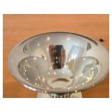 458-grams (total) Denmar Silverplated Compote Dish #435 5"Dx3", Vintage Mid-Century style Footed Oval Silverplated Serving Bowl 6"x5"x2-1/2"