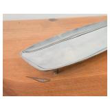 476-grams (total) Baldwin Silverplate Serving Tray 13-3/4"x5"x1-1/2", WMF-IKora (Germany) Silverplated Dish 9-1/4"x5"x1"