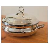 Vintage 10" 1270-grams Silverplated Covered Serving Dish by W.M. Rogers & Son #963 (round)