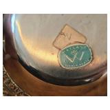 Lot of (3) 590-grams (total) Silverplated Dishwares by Wallace - 10" Plate #6543, 6-1/2" x 5" Oval Footed Scalloped Edge Dish, 6-1/2" Round Bowl