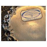 Lot of (3) Vintage 442-grams (total) Silverplated - Gorham Repousse Bonbon Bowl 5"D, Italian Coaster 4"D, F.B. Rogers Monteith Pedestal Bowl w/ Ring Handles 5" x 3-1/2"