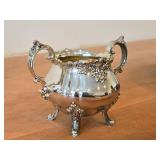 4" 300-grams Silverplated Sugar Bowl by Wallace / Baroque style / #233