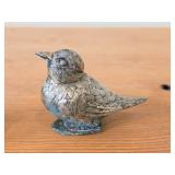 Vintage 144-grams (total) (2) Vintage Silverplated Needle/Toothpick Holders, (1) Vintage Silverplated Hen Shaped Salt/Spice Box, (1) Silverplated Bird Décor