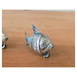 Vintage 59-grams (total) Fish theme Sterling Silver Salt and Pepper Shakers