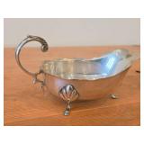 Vintage 227-grams (total) Sterling Silver Sauce Boat, Christening Mug