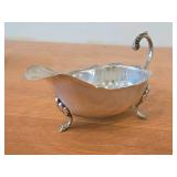 Vintage 227-grams (total) Sterling Silver Sauce Boat, Christening Mug