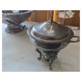Silverplated Chafing Dish with Lid 11" x 10"