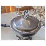 Silverplated Chafing Dish with Lid 11" x 10"