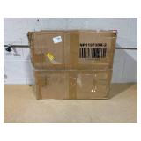 Costway Set of 2 Rattan Swivel Barstools with Curved Back-Black