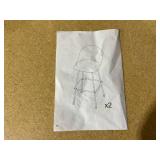 Costway Set of 2 Rattan Swivel Barstools with Curved Back-Black