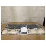 HOMCOM Convertible Floor Sofa Chair, Folding Couch Bed, Guest Chaise Lounge with 2 Pillows, Adjustable Backrest and Headrest, 51.25" L, Beige