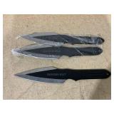 Aeroblades Thunder Bolt Throwing Knives - Set of 3