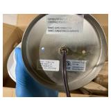 Livex Lighting Meridian 4 -Light Brushed Nickel Modern/contemporary Fabric Drum Medium Hanging Pendant Light