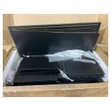 HOMCOM Lateral File Cabinet, 2 Drawer Filing Cabinet with Adjustable Hanging Bar for Letter, A4 and Legal Size, Black (Missing Parts 2,3,4)