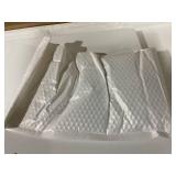 HOMCOM Shoe Storage Bench, Modern Entryway Bench with Cushion, Hidden Compartments, Adjustable Shelves, Shutter Doors, White