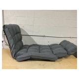 Costway 6-Position Adjustable Floor Chair with Adjustable Armrests and Footrest