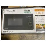 Vissani 0.7 cu. ft. Electric 700-W Countertop Microwave in Black with Turntable, 6-Heating Functions, and 2-Step Lock System Model # 1014175751