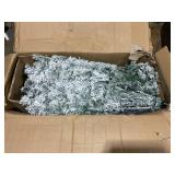 Costway 8 FT Christmas Tree 3-Minute Quick Shape Flocked Decor