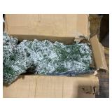 Costway 8 FT Christmas Tree 3-Minute Quick Shape Flocked Decor