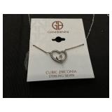 GIANI BERNINI Cubic Zirconia Sterling Silver Heart Necklace