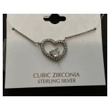 GIANI BERNINI Cubic Zirconia Sterling Silver Heart Necklace