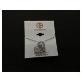GIANI BERNINI Cubic Zirconia Sterling Silver Mom Heart Necklace