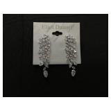Eliot Danori Silver Crystal Drop Earrings